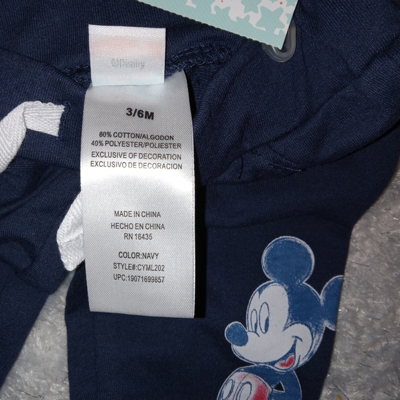 4 for $10 Disney Baby NWT Mickey Mouse 2 piece set - Picture 6 of 6
